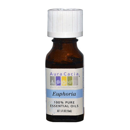 Aura Cacia Aromatherapy Euphoria Essential Oils, 0.5 Oz